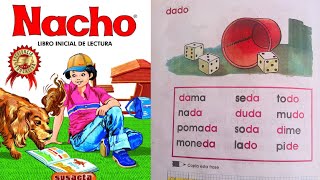 Lección de dado del libro Nacho La cartilla de Nacho o nacho lee el mejor recurso para la lectura [upl. by Eelymmij]