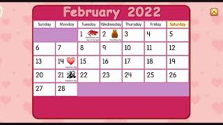 Starfall Calendar February 5 2022 [upl. by Marjie]