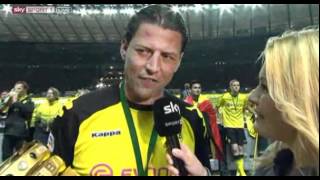 Interview Weidenfeller amp Bierdusche für Jessica Kastrop DFP Pokal Finale 2012 [upl. by Ellersick642]