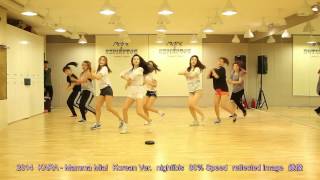 KARA  Mamma Mia Dance practice 80 Speed Reflected image [upl. by Naehgem]