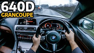 BMW 640D GRAN COUPE M SPORT  POV TEST DRIVE amp REVIEW UK [upl. by Obola183]