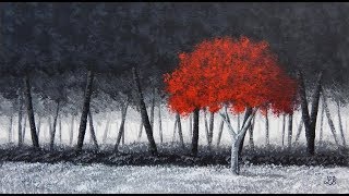 Le rouge et le noir cours de peinture acrylique avec Bruno Lemasson [upl. by Leboff934]