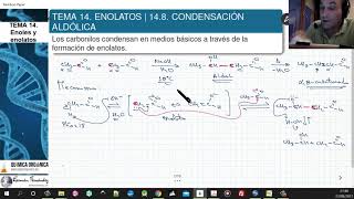 TEMA 14 ENOLATOS  148 CONDENSACIÓN ALDÓLICA [upl. by Eidna]