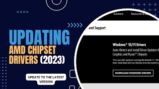 InstallingUpdating AMD Chipset Drivers 2023 [upl. by Walt]