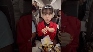 TRY emirates in flight meal for the first time 💕 shorts [upl. by Oirromed327]