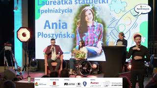 Ania Płoszyńska  laureatka statuetki pełniażycia [upl. by Anaicilef]