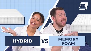 Memory Foam Vs Hybrid Mattresses  Which Is Better For You [upl. by Schacker]