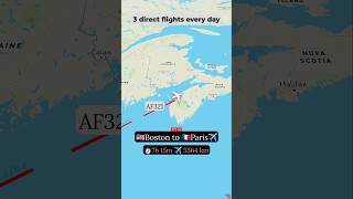 🇺🇲Boston to 🇫🇷Paris direct flight✈️aviation airport airtravel shorts ytshorts youtubeshorts [upl. by Hanley]