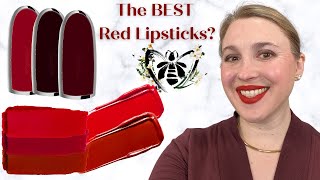 The BEST Red Lipsticks Guerlain Legendary Reds  Iconic Reds in Satin amp Velvet Finishes [upl. by Attenwad]