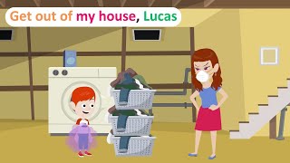 Lucas cant change his clothes  Comedy Animation English Story  Lucas English [upl. by Houser]