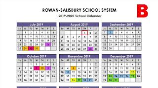 RowanSalisbury Schools Proposed Calendars Video [upl. by Lockwood]