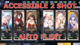 Azur Lane Accessible 2 Shot Fleet For Nagato META [upl. by Ayardna]