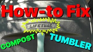 Howto fix Lifetime Compost Tumbler [upl. by Ardnasak676]