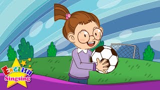 Lets play soccer baseball Suggestion  Education English song with lyrics  Sing a song [upl. by Honeywell]