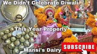 We Didn’t Celebrate Diwali This Year Properly  Mansis Dairy festivalvlog [upl. by Korey]