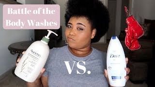 Battle of the Body Washes  Aveeno Vs Dove Moisturizing Body Wash Yulita Lee [upl. by Ahtekal963]