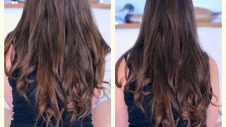 Capelli MOSSI SENZA PIASTRAFERRO solo con 2 elastici per capelli  Heatless Wavy Hair [upl. by Ivett]