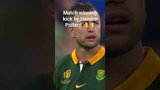 Handre Pollard match winning kick  Springboks in the Final shorts [upl. by Elvyn]