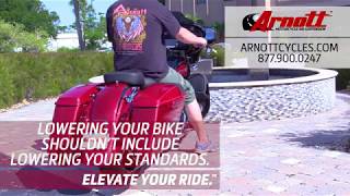 Arnott Adjustable Air Suspension Kits for HarleyDavidson® Touring Models [upl. by Ycnan]