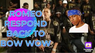 ROMEO RESPOND BACK TO BOW WOW  Lil ROMEO  U CANT SHINE LIKE ME BOW WOW DISS REACTION [upl. by Gautious]