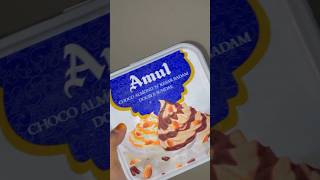 Amul choco almond amp Kesar badam ice cream [upl. by Deering]