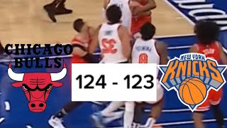 The CHICAGO BULLS past the KNICKS in thrilling finish 124123 nbahighlights [upl. by Kristianson892]