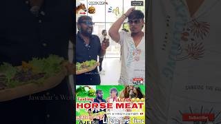 💥Full fun 💢 Horse meat review with ​⁠Contentillamamey Ajees 🤯⁉️ horsemeat fun shorts jw [upl. by Ayikur829]