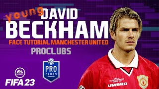 young David Beckham face FIFA 23  Pro Clubs Face Creation look alike manchester united [upl. by Idnat]