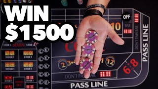 Turn 200 into 1500 at Craps with minimal risk [upl. by Robbert]