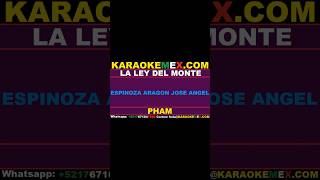 karaoke beatriz adriana  la ley del monte karaokemex [upl. by Alwyn]