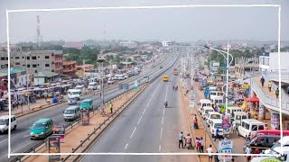 Driving from the University of Ghana to Lakeside Estates Ashaley Botwe in Accra [upl. by Coulter]