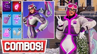 NEW BEST TRAILBLAZER LYNX SKIN COMBOS INTERSTELLAR AERIAL LEVEL UP QUEST PACK  Fortnite [upl. by Ibbison]