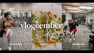 Vlogcember Dec 36 Come to the gym with me Devotional amp Journaling [upl. by Eiuol]