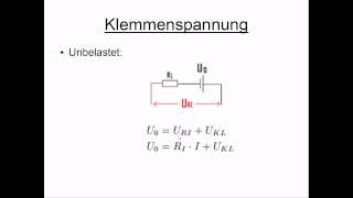 Klemmenspannung [upl. by Sadiras]