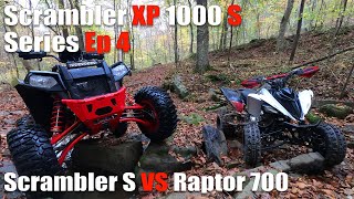 Polaris Scrambler S Series EP 4 Yamaha Raptor 700 VS Polaris Scrambler XP 1000 S [upl. by Tzong587]