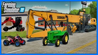 New Mods FS22  John Deere AOS Phiber Dash Liebherr R960 amp USA Quad 45 Mods [upl. by Eehc]