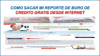 COMO SACAR MI REPORTE DE BURO DE CRÉDITO 2024 GRATIS [upl. by Aikam436]