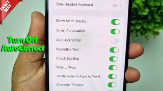 How To Turn Off AutoCorrect On iPhone  Full Guide [upl. by Akiraa]