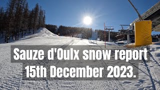 Sauze dOulx snow report [upl. by Duck618]