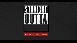 How to Make a quotStraight Outtaquot Meme Easiest Tutorial [upl. by Miko]