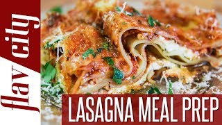 How To Make The Best Vegetarian Lasagne Recipe  Meal Prep For The Week [upl. by Glasgo]