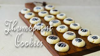 How to make Thumbprint Cookies  EmzyCooknBake [upl. by Werda]