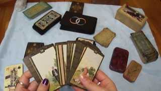 Edge Treatment on Tarot and Lenormand Decks [upl. by Ahsiekin]