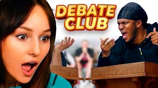 Freya Reacts to SIDEMEN DEBATE CLUB [upl. by Haerb]