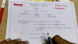 Propositional Logic Basic concept in hindi [upl. by Nahamas]