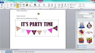 Microsoft Word 2010 Inserting Clipart [upl. by Alleuqram450]