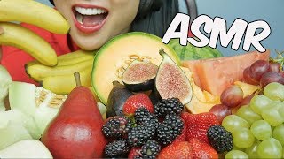 ASMR GIANT FRUIT PLATTER EATING SOUNDS NO TALKING  SASASMR [upl. by Aria]