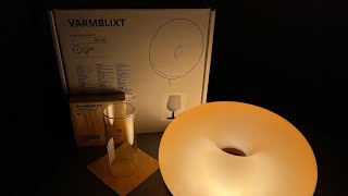 IKEA amp SABINE MARCELIS DONUT SHAPE LAMP  VARMBLIXT  Glass and Napkin [upl. by Messab]