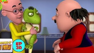 This baby dinosaur hatched from a huge egg Patlu will help this baby dinosaur play the car in racing [upl. by Wrand]