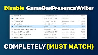 How to Disable GameBarPresenceWriter Completely MUST WATCH [upl. by Peri]